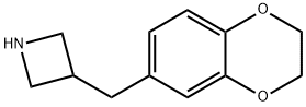 3-((2,3-二氢苯并[B][1,4]二噁英-6-基)甲基)氮杂环丁烷 结构式