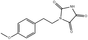 1-[2-(4-甲氧苯基)乙基]咪唑烷-2,4,5-三酮 结构式
