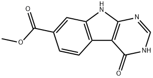 methyl 4-hydroxy-9H-pyrimido[4,5-b]indole-7-carboxylate 结构式