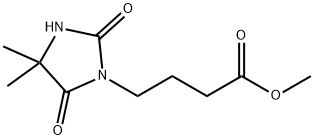 甲基 4-(4,4-二甲基-2,5-二氧亚基咪唑烷-1-基)丁酯 结构式