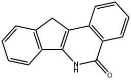 6,11-dihydro-5H-indeno[1,2-c]isoquinolin-5-one 结构式
