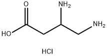 3,4-diaminobutanoic acid dihydrochloride 结构式