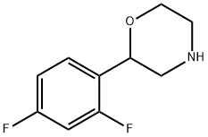 2-(2,4-二氟苯基)吗啉 结构式