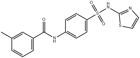 3-methyl-N-{4-[(1,3-thiazol-2-ylamino)sulfonyl]phenyl}benzamide 结构式