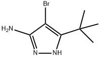 4-bromo-5-tert-butyl-1H-pyrazol-3-amine 结构式