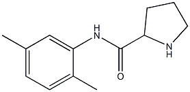 N-(2,5-dimethylphenyl)pyrrolidine-2-carboxamide 结构式
