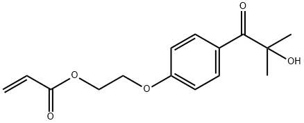 2-(4-(2-羟基-2-甲基丙酰基)苯氧基)乙基丙烯酸酯 结构式