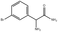2-氨基-2-(3-溴苯基)乙酰胺 结构式