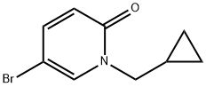 5-溴-1-(环丙基甲基)吡啶-2(1H)-酮 结构式