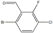 6-Bromo-3-chloro-2-fluorobenzaldehyde 结构式