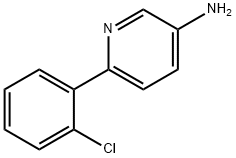 6-(2-氯苯基)吡啶-3-胺 结构式