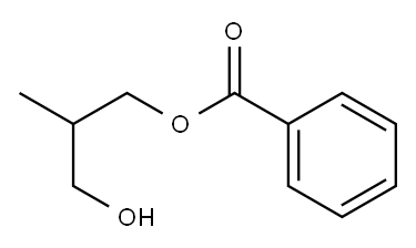 Benzoic acid 3-hydroxy-2-methyl-propyl ester 结构式