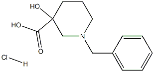 1-苄基-3-羟基哌啶-3-羧酸盐酸盐 结构式