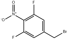 5-Bromomethyl-1,3-difluoro-2-nitro-benzene 结构式