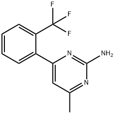 2-Amino-6-(2-trifluoromethylphenyl)-4-methylpyrimidine 结构式