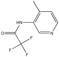 2,2,2-三氟-N-(4-甲基吡啶-3-基)乙酰胺 结构式
