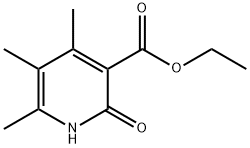 3-ethoxycarbonyl-4,5,6-trimethyl-2(1H)-pyridone 结构式