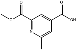 2-(甲氧羰基)-6-甲基异烟酸 结构式