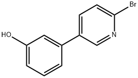 2-Bromo-5-(3-hydroxyphenyl)pyridine 结构式