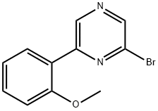 2-Bromo-6-(2-methoxyphenyl)pyrazine 结构式