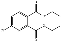 2,3-Pyridinedicarboxylic acid, 6-chloro-, 2,3-diethyl ester 结构式