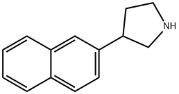 3-(萘-2-基)吡咯烷 结构式