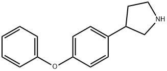 3-(4-phenoxyphenyl)pyrrolidine 结构式