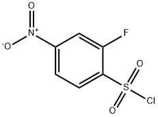 2-氟-4-硝基苯磺酰氯 结构式