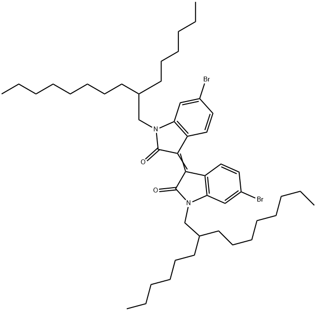 6,6'-dibromo-1,1'-bis(2-hexyldecyl)isoindole 结构式