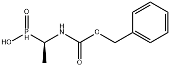 (R)-1-(N-benzyloxycarbonylamino)ethylphosphinic acid 结构式