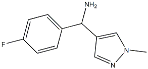 (4-氟苯基)(1-甲基-1H-吡唑-4-基)甲胺 结构式