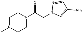 2-(4-氨基-1H-吡唑-1-基)-1-(4-甲基哌嗪-1-基)乙烷-1-酮 结构式