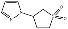 3-(1H-吡唑-1-基)-1Λ6-噻戊环-1,1-二酮 结构式