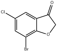 7-溴-5-氯-3(2H)-苯并呋喃酮 结构式