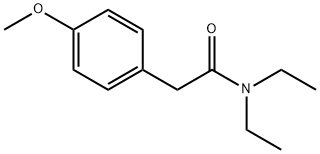 N,N-二乙基-2-(4-甲氧基苯基)乙酰胺 结构式