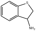 2,3-二氢-1-苯并噻吩-3-胺 结构式