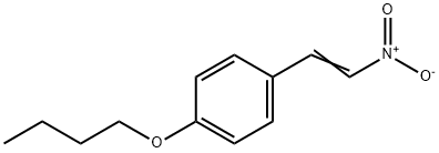 1-butoxy-4-[(E)-2-nitroethenyl]benzene 结构式
