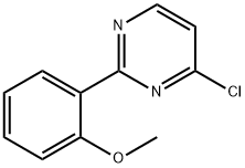 4-氯-2-(2-甲氧基苯基)嘧啶 结构式