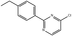 4-CHLORO-2-(4-ETHYLPHENYL)PYRIMIDINE 结构式