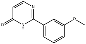 4-Hydroxy-2-(3-methoxyphenyl)pyrimidine 结构式