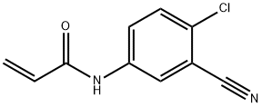 N-(4-氯-3-氰基苯基)丙-2-烯酰胺 结构式