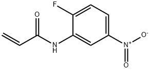 N-(2-氟-5-硝基苯基)丙烯酰胺 结构式
