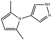 4-(2,5-二甲基-1H-吡咯-1-基)-1H-吡唑 结构式