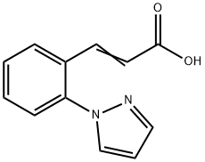 3-[2-(1H-pyrazol-1-yl)phenyl]prop-2-enoic acid 结构式
