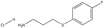 3-[(4-Fluorophenyl)thio]propan-1-amine, HCl 结构式