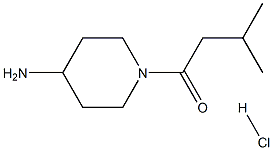 4-氨基-1-异戊酰哌啶盐酸盐 结构式