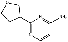 4-Amino-2-(tetrahydrofuran-3-yl)pyrimidine 结构式