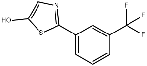 5-Hydroxy-2-(3-trifluoromethylphenyl)thiazole 结构式