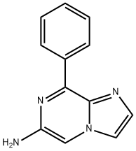 6-Amino-8-phenylimidazo[1,2-a]pyrazine 结构式