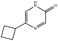 2-Hydroxy-5-(cyclobutyl)pyrazine 结构式